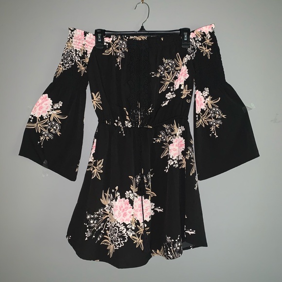 feathers Dresses & Skirts - Off the shoulder Floral Dress